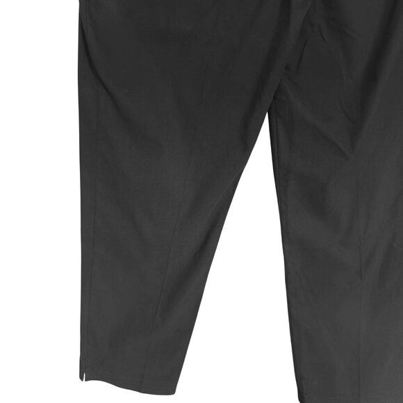 Talbots Heritage Womens Black Stretch Cotton Blend Flat Front Trousers Size 14 - Picture 4 of 8